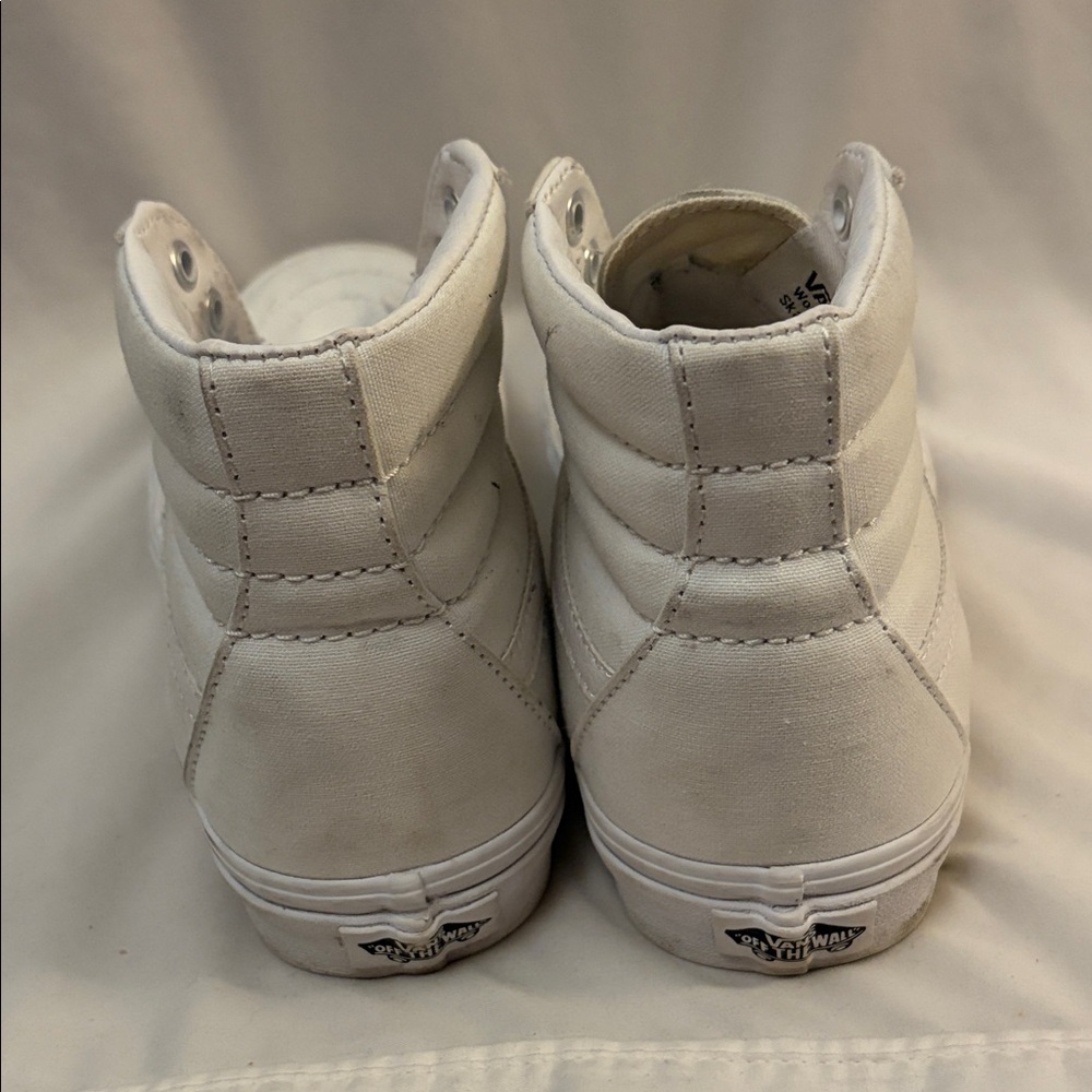 Vans White High-Top Canvas Sneakers - Picture 2 of 2